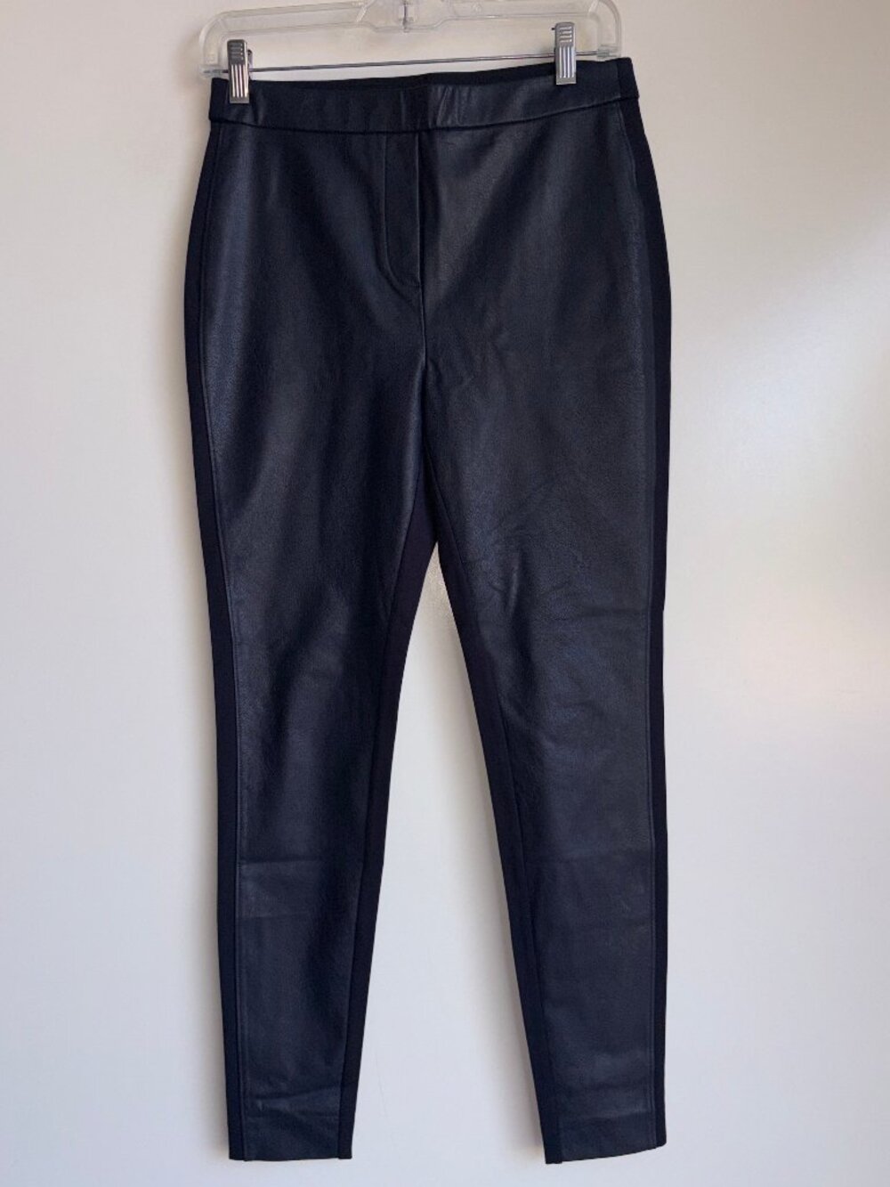 Chico’s Faux Leather Front Ponte Leggings Size 0 =US Size 4